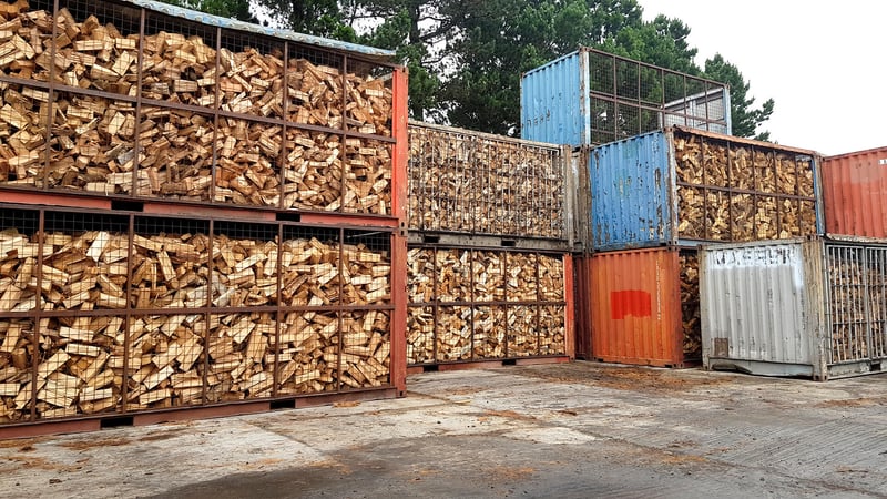 Keeping your firewood off the ground makes for more efficient drying.